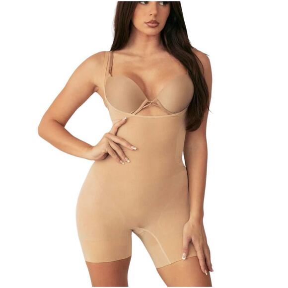 NWT! Pinsy Open Bust Butter Sculpt Seamless Shapesuit - Size XL - Picture 1 of 11